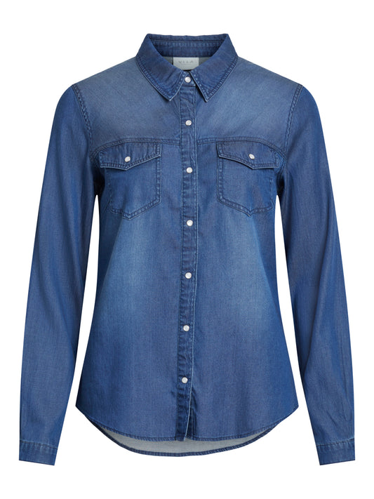 VIBISTA Shirts - dark blue denim