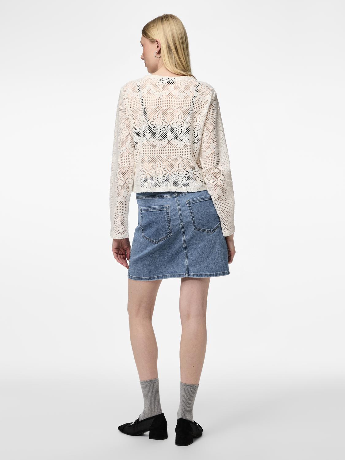PCKADDI Cardigan - Cloud Dancer