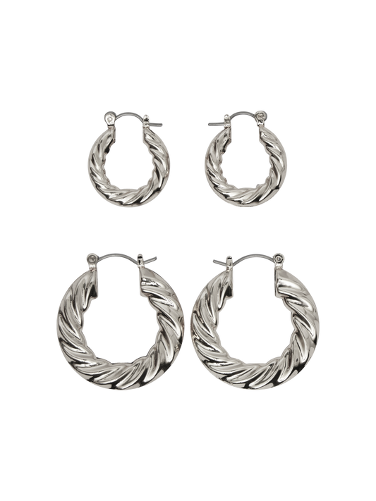 PCMIFFI Earrings - Silver Colour