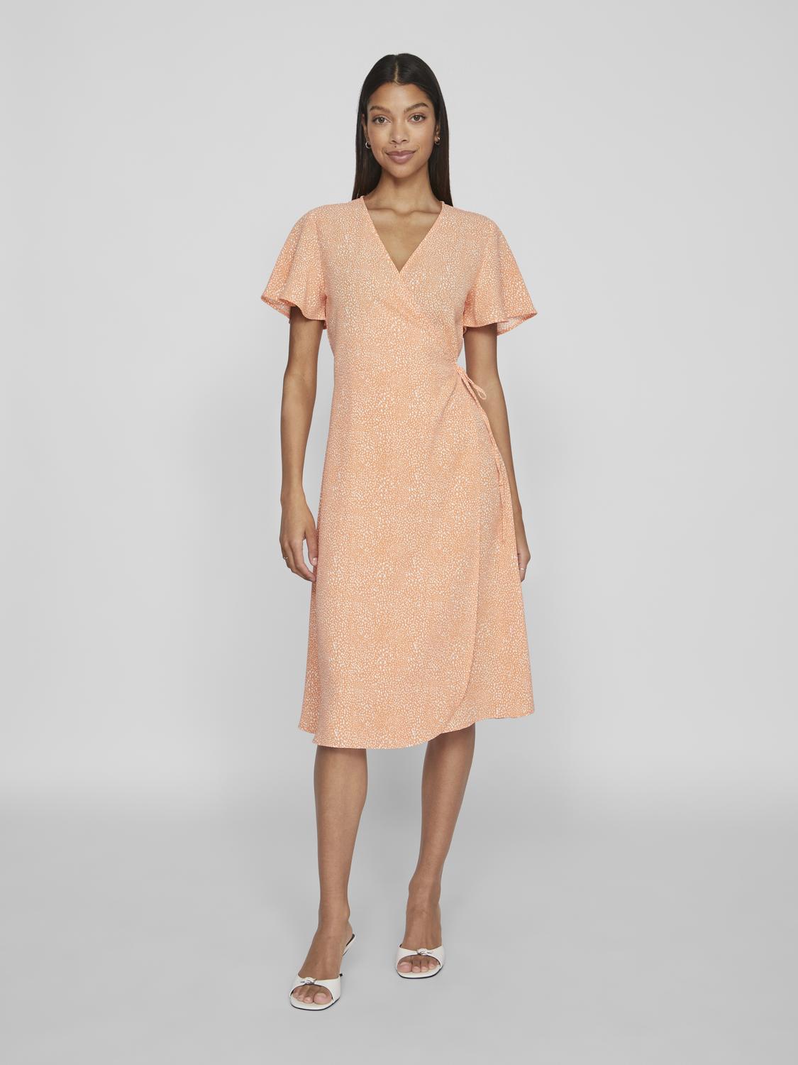 VILOVIE Dress - Shell Coral